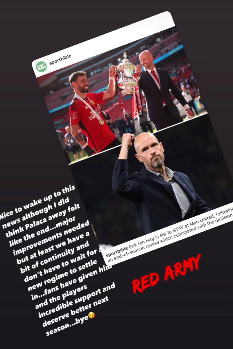 centredevils's tweet image. 📲 Paul Scholes on Instagram on Erik ten Hag staying at #mufc.