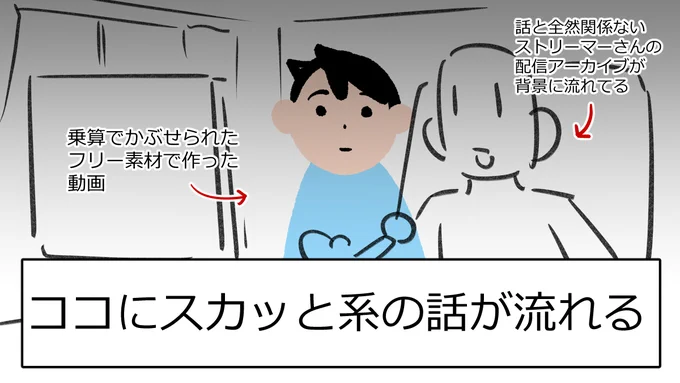 ゆっくり解説検索かけると出てくるタイプのスカッと系の動画。見ずにやいのやいのいうのもなんかな?って思って数本みたんだけど結構な頻度でこういう画面多くて
「人に見せるモノ出すならもうちょいやりようねーのか!」ってなっちゃった 