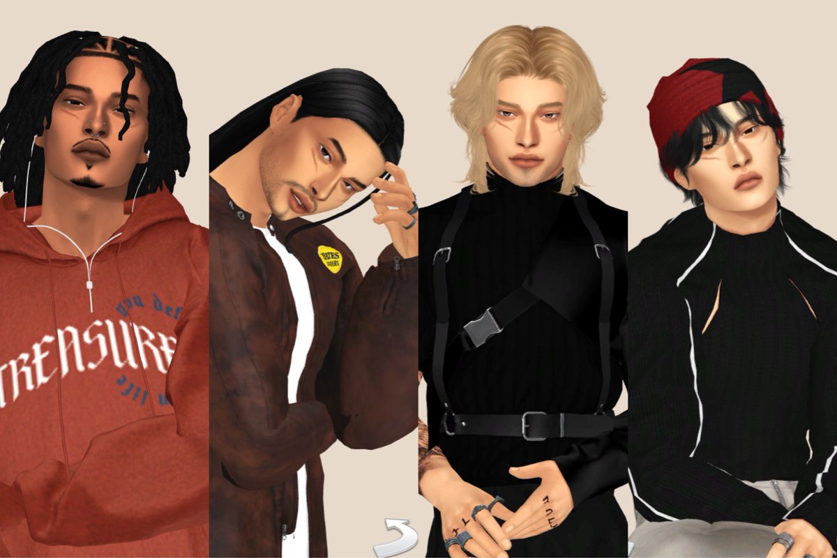 Harirsims's tweet photo. 1 base, 8 male sims

#TheSims4 #ShowUsYourSims https://t.co/ivOGYOFuRz