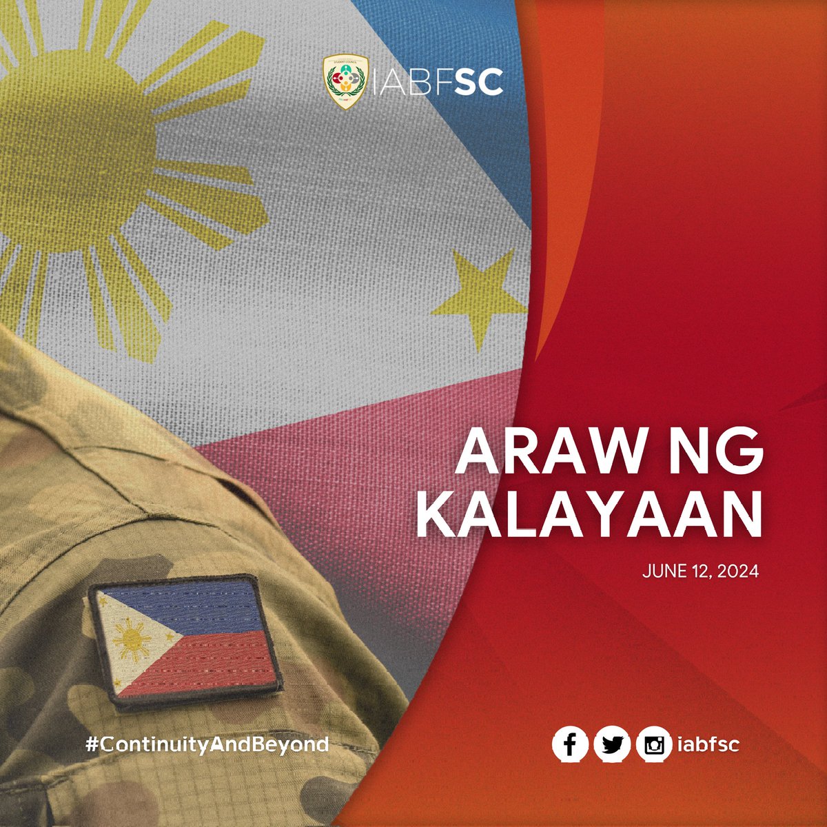 iabfsc_'s tweet photo. Celebrating bravery, freedom, and the spirit of our nation. 

On this day, let's honour the selfless acts and heroism of all the dedicated individuals who helped achieve the liberties that we possess today. This momentous occasion does not falter in reminding us of its https://t.co/pFf33kFDwv