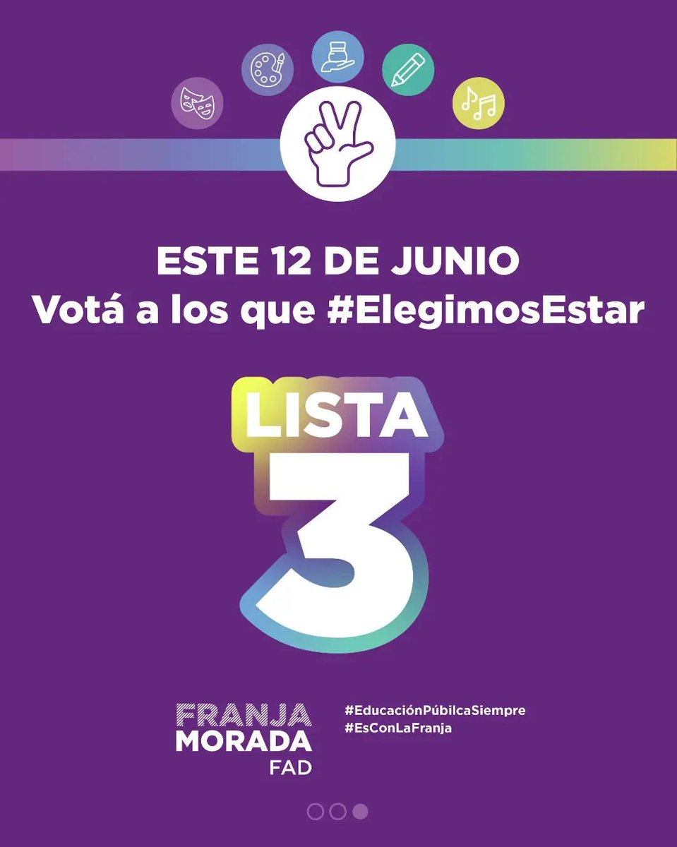 fadfranjamorada's tweet photo. ¡Votamos Federación Universitaria de Cuyo!

👥 Cada dos años también elegimos representantes para la Federación Universitaria de Cuyo (#FUCUYO).

🤔 ¿Quiénes votan? Estudiantes que de 1° a 5° que hayan hecho la reinscripción anual.

💪 ¡Tu participación es importante! https://t.co/4vOZ60kvQt