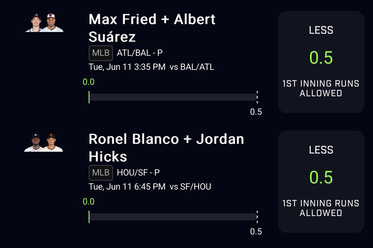 BANGGGG, CASH <a href="/TrokiandoDfs/">Trokiando</a> 

Follow for more banger slips from <a href="/1OF1DFS/">1of1DFS</a> discord!

#PrizePicks #MLB