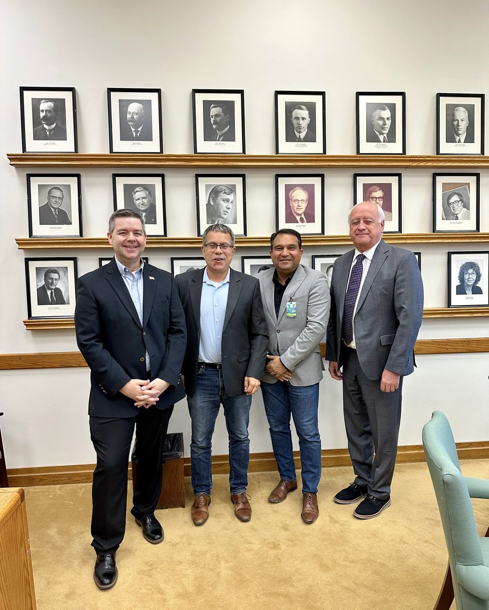 Exciting meeting along with Dr. <a href="/GNrgene/">GilRonen_NRGene</a> , CEO of NRGene, and SK ministers Hon’s <a href="/DavidMaritSK/">David Marit</a> &amp; <a href="/JHarrisonMLA/">Jeremy Harrison</a> on the North American Insect Centre! Pushing forward a circular economy to make SK a global hub for insect protein production. #SustainableAg #CircularEconomy