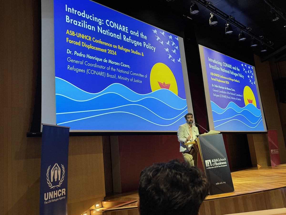 melatinungsari's tweet photo. We are learning about the Brazilian National Refugee Policy today at @asean_center @ASBedu_official - Dr. Pedro Cicero from the Ministry of Justice: “each case is a human life”, “migration is an asset”, “we use econometrics to understand migration effects”, etc 🤓😍 https://t.co/iRIbjmpTSU