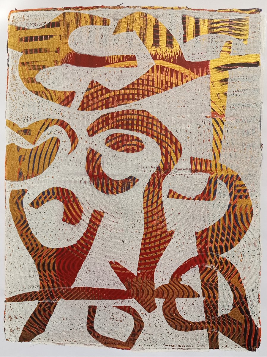 fin_blocks's tweet photo. Ross Ellen - "Urban Hieroglyphics #1 " Howdy 297 x 420mm sheet size, one off mono prints/mixed media with metallics. inquiries: dm me -fin@xtra.co.nz - #christchurchartists #nzart artist #rossellen #nzprints #contemporaryart #findesign #retroart #originalart #aotearoaartwork https://t.co/8fHfx27INm