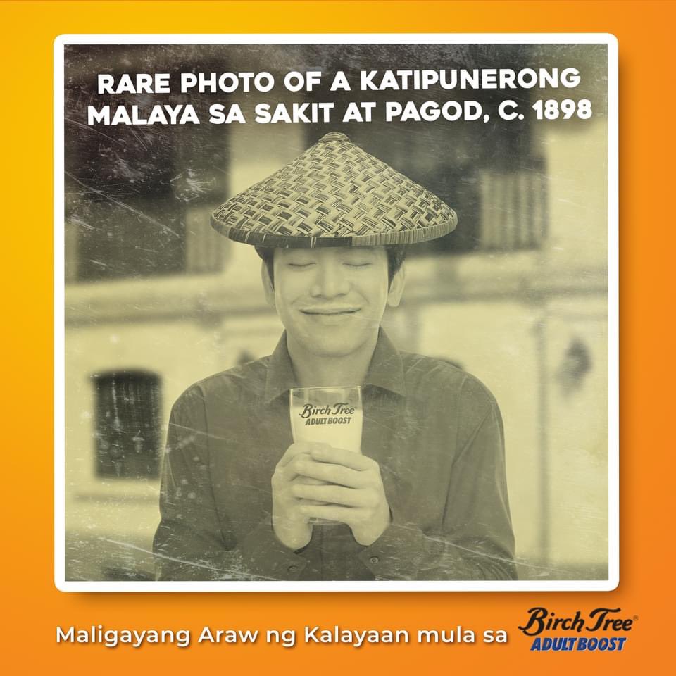 BirchTreeABoost's tweet photo. Throwback muna nung araw na lumaya ang isang katipunero mula sa pagod at sakit

Happy Independence Day mula sa Birch Tree Adult Boost! 🇵🇭 

@iamjoshuagarcia  #rp612fic https://t.co/7g8stAtfgD