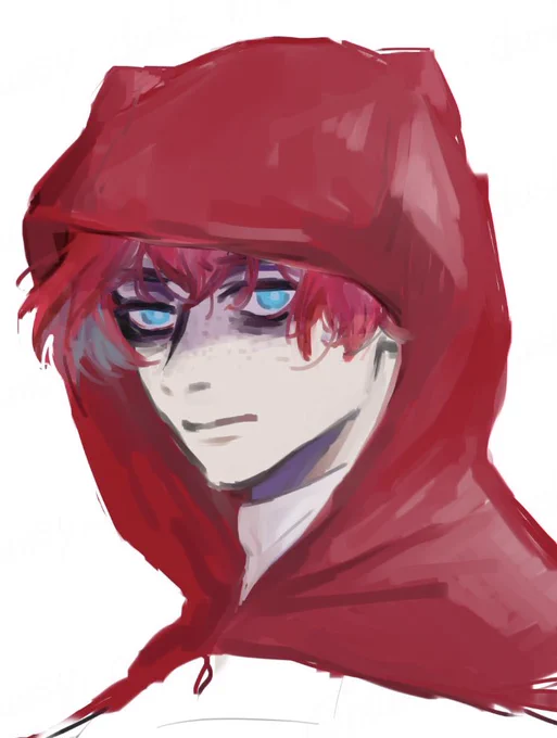 私が描いたアラートくんの擬人化ってめちゃくちゃ可愛いかも。 