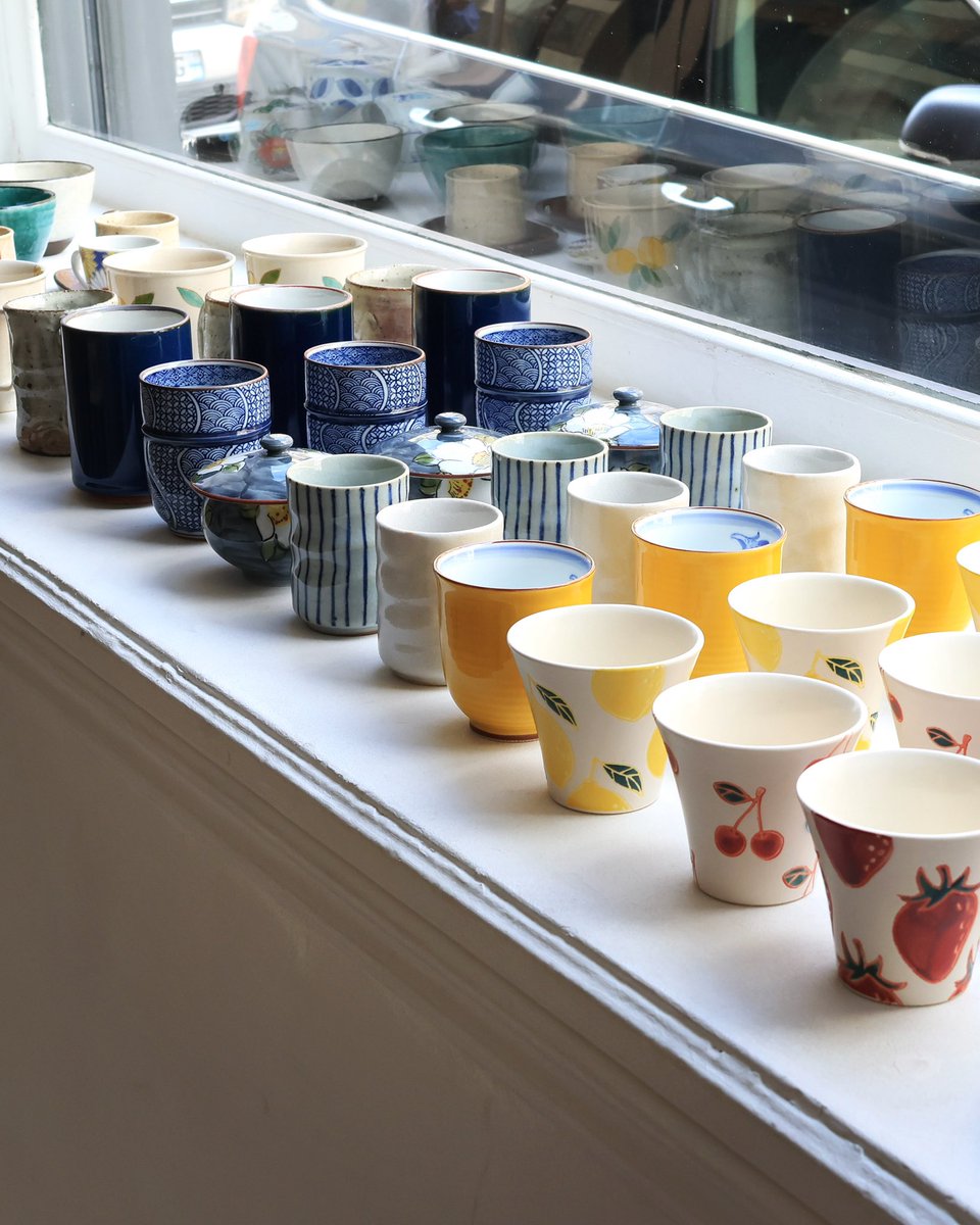 MaisonSato's tweet photo. Our teacup selection! Some of popular items are back, including yellow Hasami ware teacups (very limited quantity available as usual🙏🏼). Now available on our online store and at our Parisian boutique.
#maisonsatoparis #teacup #vaissellejaponaise #serviceathe #boutiquejaponaise https://t.co/ZU2RkbFFaG