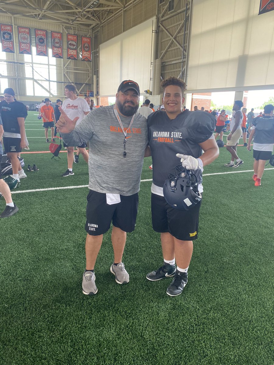 AydenJRodgers's tweet photo. The down and dirty camp did not disappoint! Thank you Oklahoma State for putting on a great camp. @Coach_Dickey @CoachZAllen @CoachJohnson72 @CoachGundy @CowboyFB @CoachSteely @Coach_Grimmett @CoachLeCroix @waedmondson @EliNels50836841 https://t.co/RGXitUTyxL