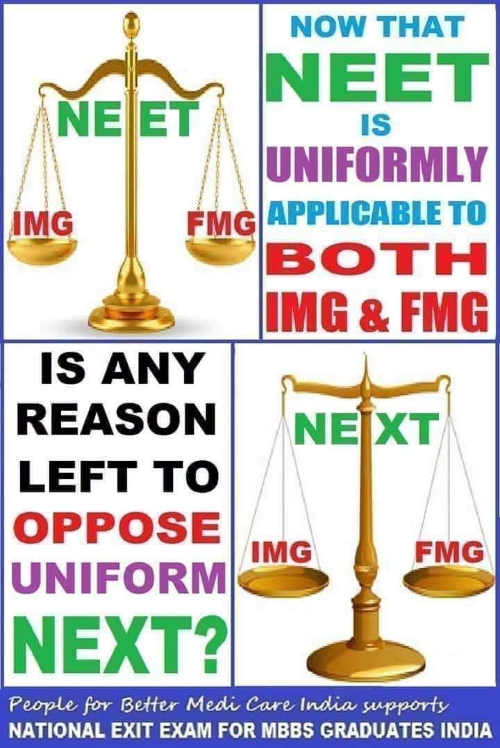 PBSMC1964's tweet photo. @Mbbs_ug @DrJagdishChatur In case u r ignorant @Mbbs_ug 

NEETUG is applicable uniformly to both IMG &amp; FMG

What is not applicable uniformily is NExT

All Medical exams need cramming

V r worst even in cramming is clear from NEETPG/SS

#FMG 
#withdraw_nmc_notice
#SUSPEND_DR_ARUNA

https://t.co/8moqMWIqBc https://t.co/wd8w41tL4I