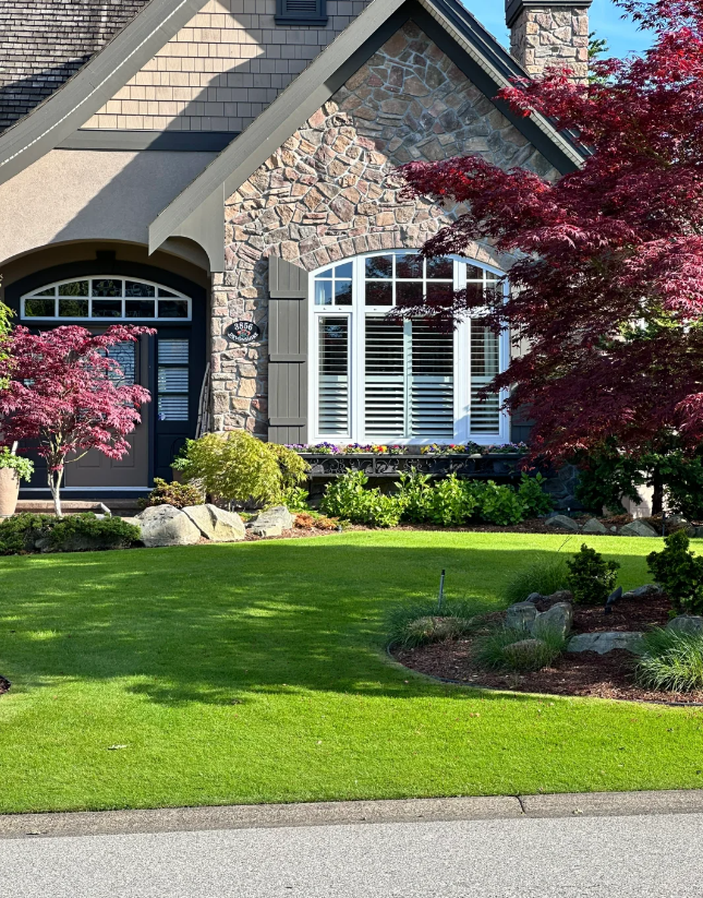 Beautiful front courtyard🏕️