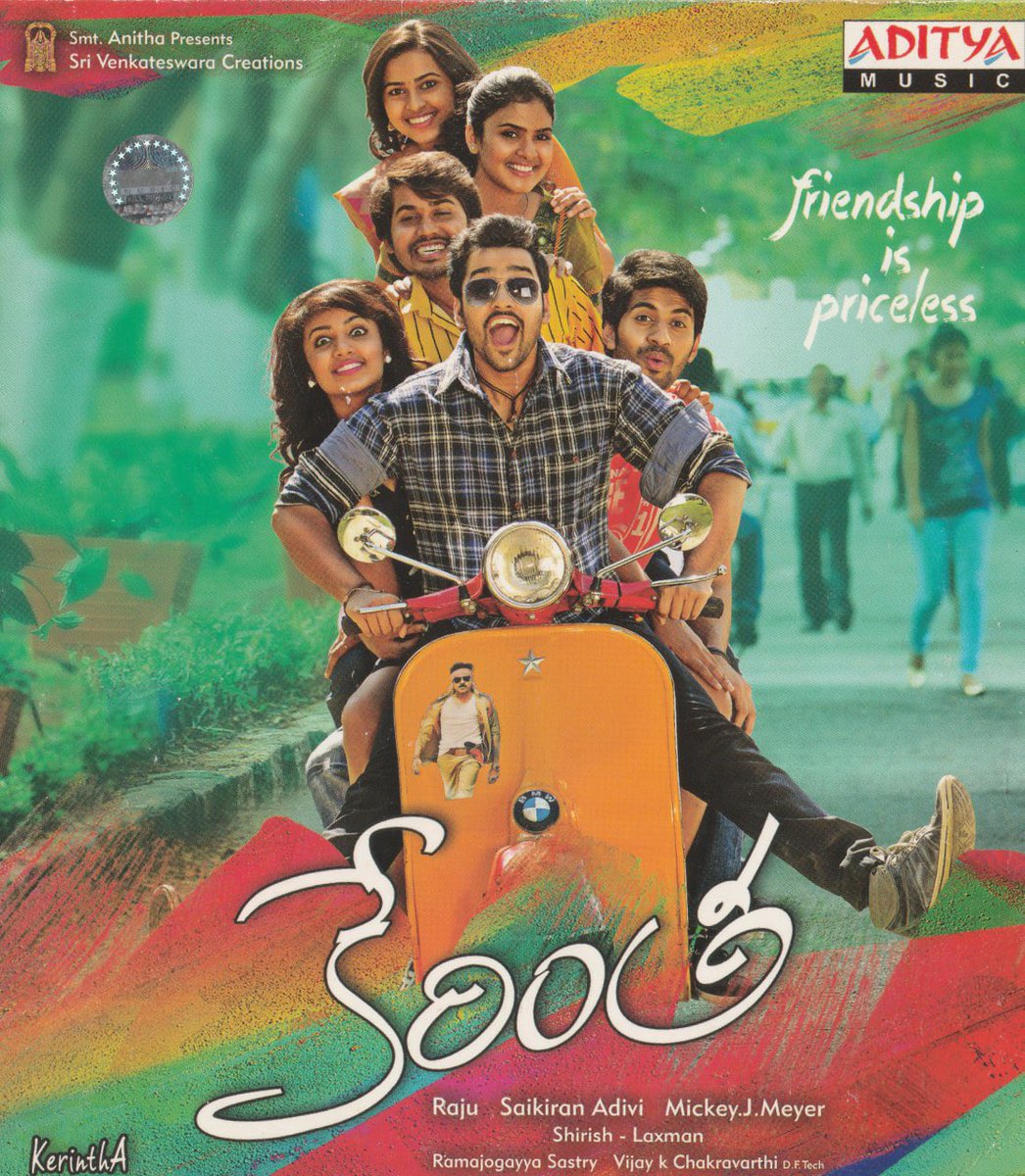 ursniresh's tweet image. #9YearsForKerintha

#Kerintha 

@MickeyJMeyer musical

@sumanthashwin @mynameisViswant @TejaswiMadivada @SriDivyaFC @SaikiranAdivi @abburiravi @SVC_official