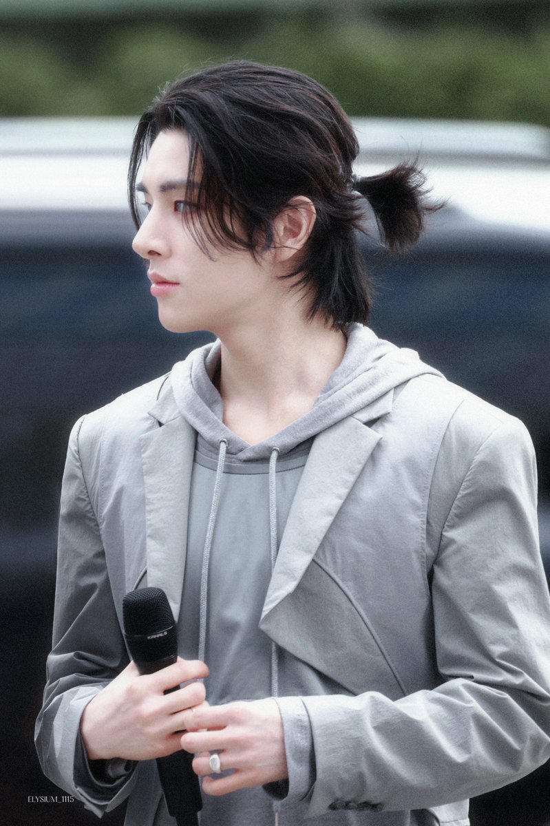 jafkesim's tweet photo. Today's mini fan meeting was so much fun, And guess what? I finally tied my hair. ENGENE, I know you like it, so get ready for our deadly performance of 'Fatal Trouble' later today. https://t.co/keFnsAMrth