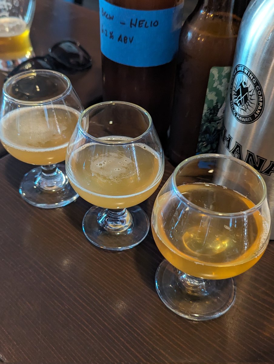 Tasting day for the club brews. All the same pale ale recipes but different yeast. Mine was flagship and it was a monster. My first Spokane brew turned out great and I can't wait for more brews to come. 

Huge thank you to <a href="/chaos_hop/">Hop Chaos Brewing Company</a> for hosting the club and sharing some brews.