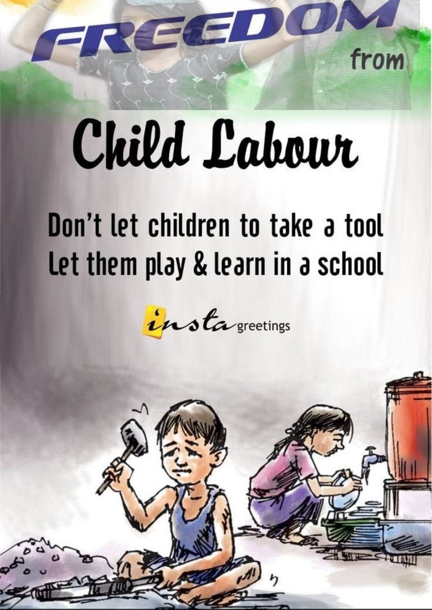 Say NO to child labour 
#NoChildlabour