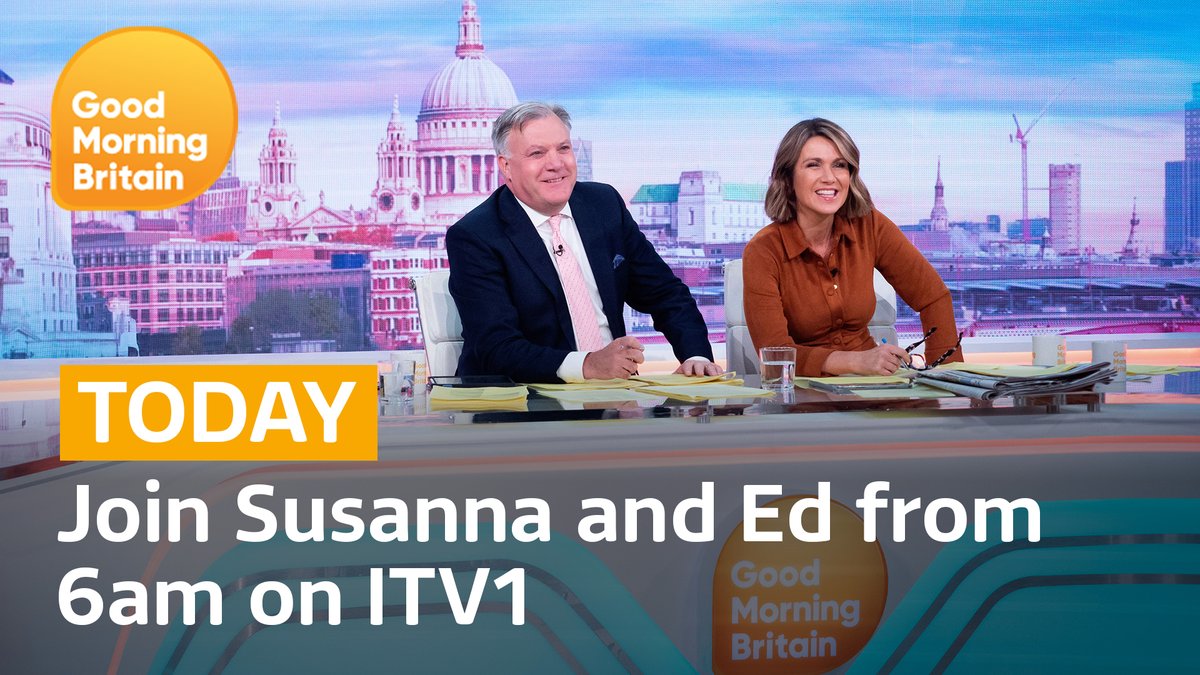 Coming up on GMB 👇

📰 We have the first evidence that tactical voting could decide this election. In exclusive research, nearly half of voters tell us they may use their vote just to stop a party from getting into power.

🗣️ Does David Beckham deserve a Knighthood?

⭐️ The