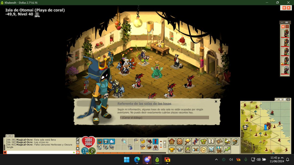ThebhanAS's tweet photo. @ES_DOFUS Otro bug mas en su juego .
Todas las salas estan llenas , y aun asi es imposible abrir kralamar.
Llegara un dia en el que uno pueda jugar esto que es un servicio que ustedes COBRAN !!!! y que no este lleno de bugs y de errores https://t.co/GIlua6Tlpd