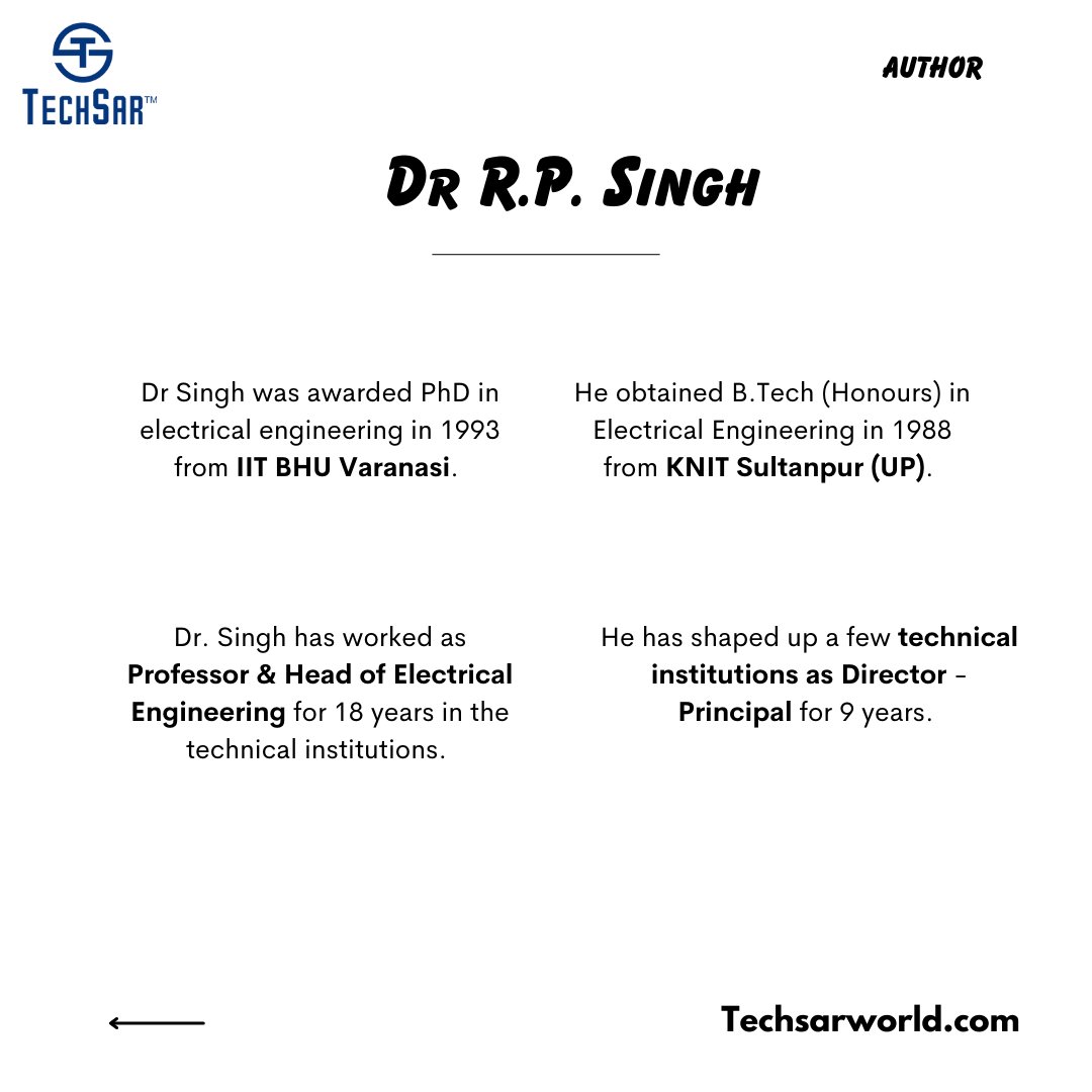 techsar_books's tweet photo. 🎓 Meet Dr. R.P. Singh, 'The President of India Prize' winner and esteemed author of 'Electrical Workshop'. 🌟📖
#electricalworkshop #abouttheauthor #meettheauthor #academicauthor #author #authorlife #electricalengineering
#electricaltools #handsonlearning #equipment #RPsingh https://t.co/KbbyI8xhfy
