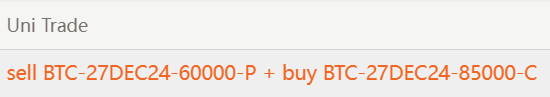 official_Re_'s tweet photo. An investor spent $905K on a #BTC options trade: selling put options at $60K and buying call options at $85K, totaling 762.9 BTC. This bullish move suggests they expect BTC to exceed $86K by year's end. https://t.co/VY07HwDznV