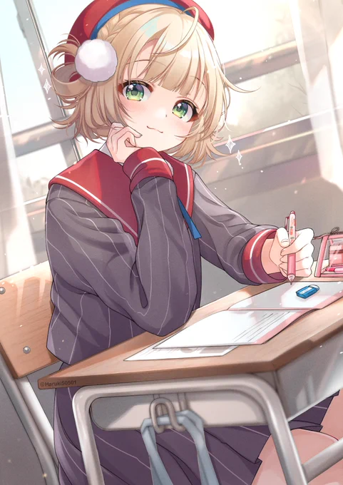 一緒にお勉強#しぐれうい #どろういんぐ 