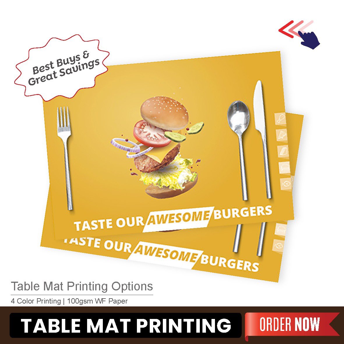 gulflinprinting's tweet image. Table mat printing at budget price 
Custom table mats, Personalized table mats, Printed table mats
#customplacemats #tablesettings #diningstyle #personalizedplacemats #tableart #dinnerdecor #tabletopdesign #elegantdining #customtablemat #cheaptableplacemat #lowbudgettablemat