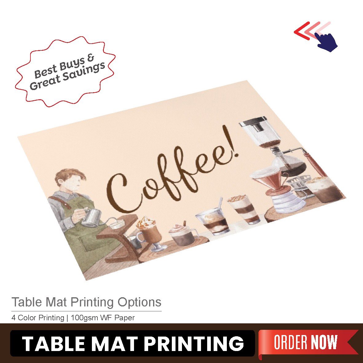 gulflinprinting's tweet image. Table mat printing at budget price 
Custom table mats, Personalized table mats, Printed table mats
#customplacemats #tablesettings #diningstyle #personalizedplacemats #tableart #dinnerdecor #tabletopdesign #elegantdining #customtablemat #cheaptableplacemat #lowbudgettablemat