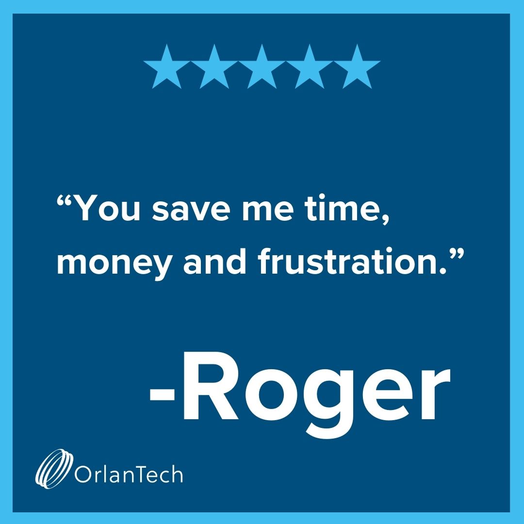 At OrlanTech, we're not just IT experts; we're your trusted guides on the path to seamless tech solutions. Roger, your words mean the world to us! We're here to tackle those late-night worries head-on, ensuring you stay focused on what matters most.
#ITManagedServices #ClientLove