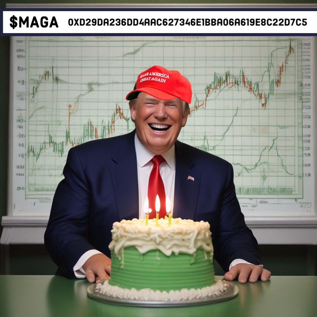 thenftcartel's tweet photo. Boldly Predicting $MAGA Approaches ATH by FRIDAY the 14th, @realDonaldTrump 45’s Birthday  🎉 78 years young 🙌🇺🇸

https://t.co/glObmIkxZS @MagaHAT_ETH 

🚀📈🚀📈🚀📈🚀📈🚀📈🚀📈🚀 https://t.co/cb4MqgM04A
