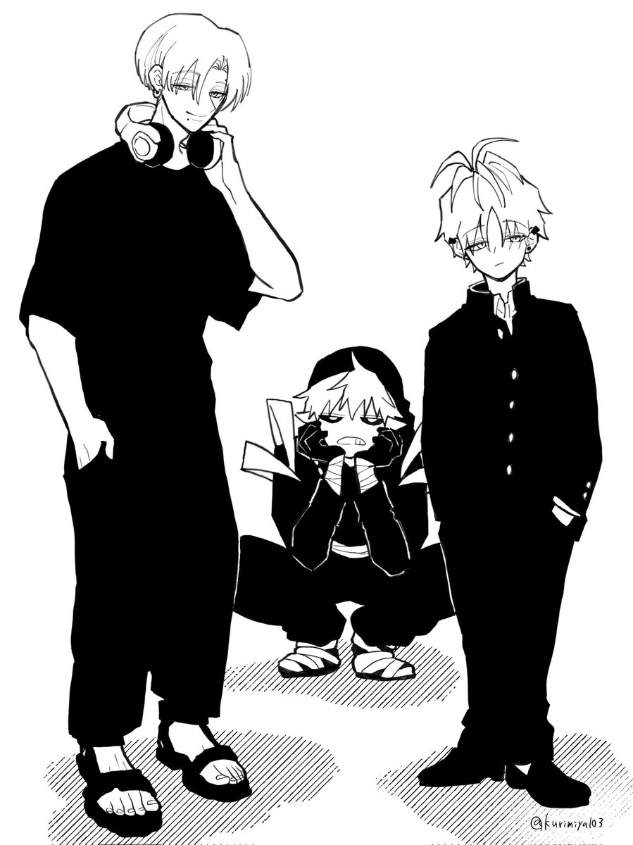 らくがき。
歴代キャラ。

絵やジャンルは変わったけれど、根底は結構同じな気がします。 