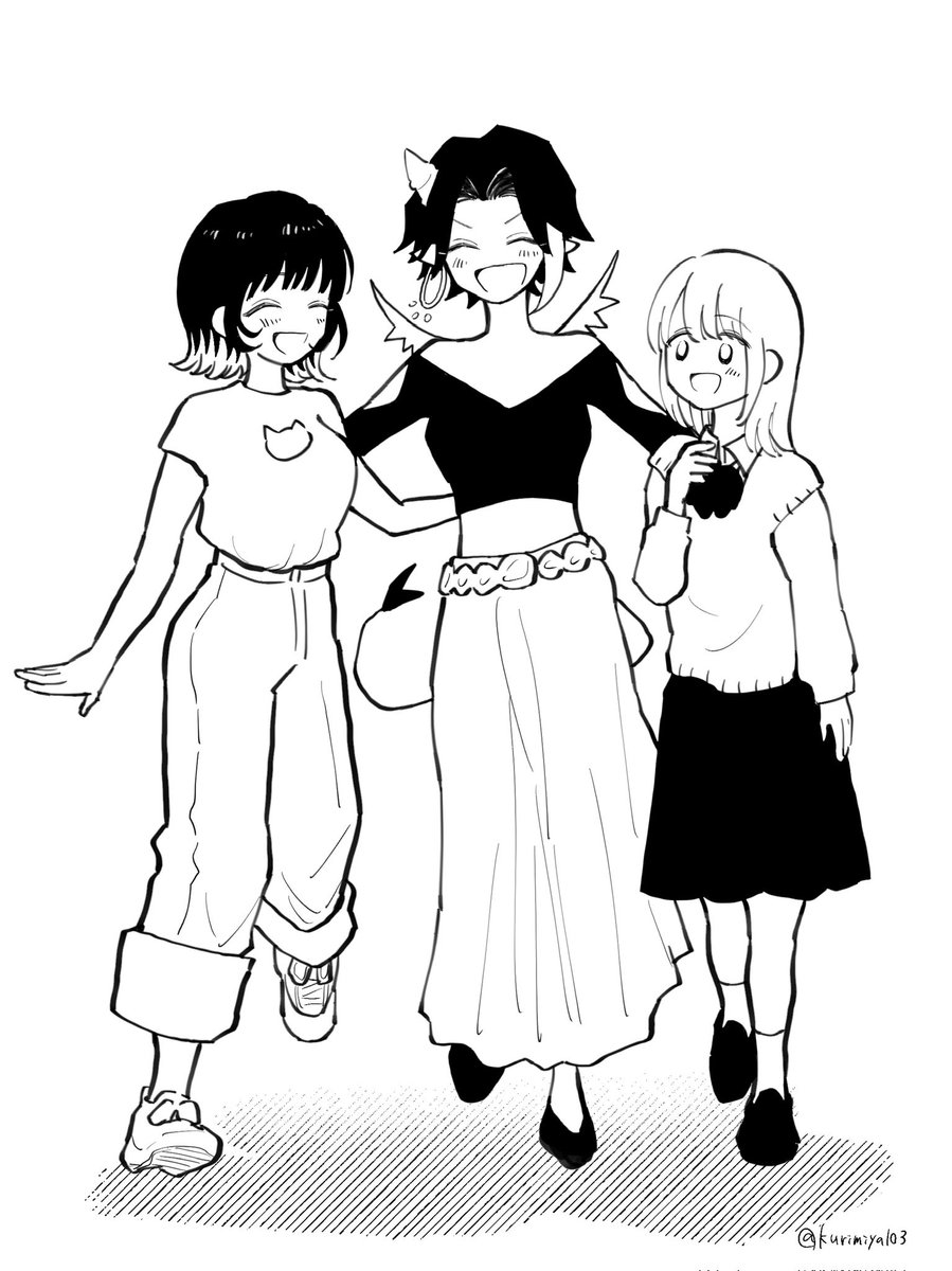 らくがき。
歴代キャラ。

絵やジャンルは変わったけれど、根底は結構同じな気がします。 