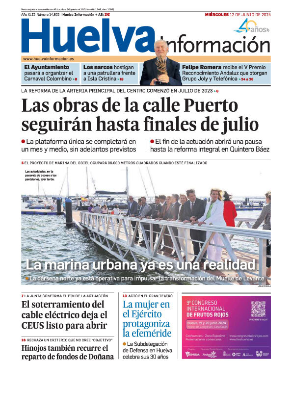 huelva_info's tweet photo. ¡Buenos días! Esta es la portada de Huelva Información de este 12 de junio. Más actualidad de la jornada en https://t.co/zl6d2E8BaP. #FelizMiércoles #Huelva https://t.co/CCvhhgcCPy
