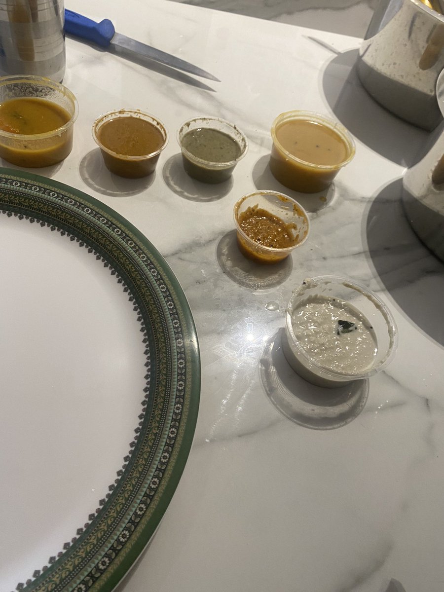 santokrish4u's tweet photo. Do we need 4 Chuttny and 1 sambar for a scoop of pongal? #muruganidly #pongal 101-₹ for one scoop? Made for rich ? or made in rich ? https://t.co/8sD2PvF7Qp