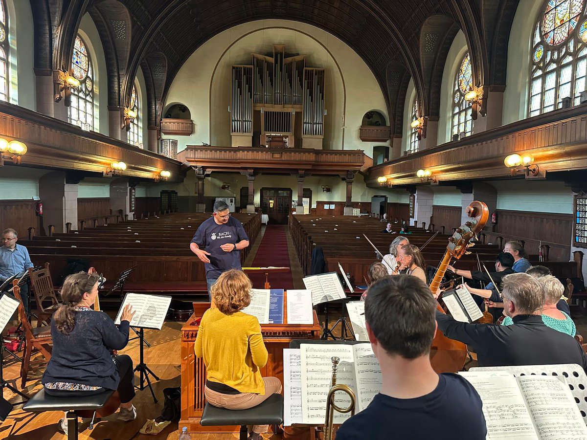 Great first rehearsal with 4 brilliant soloists, @leipzigbarokorchestra, &amp; <a href="/SouthportBach/">Southport Bach Choir</a> #bachfestival #Leipzig
