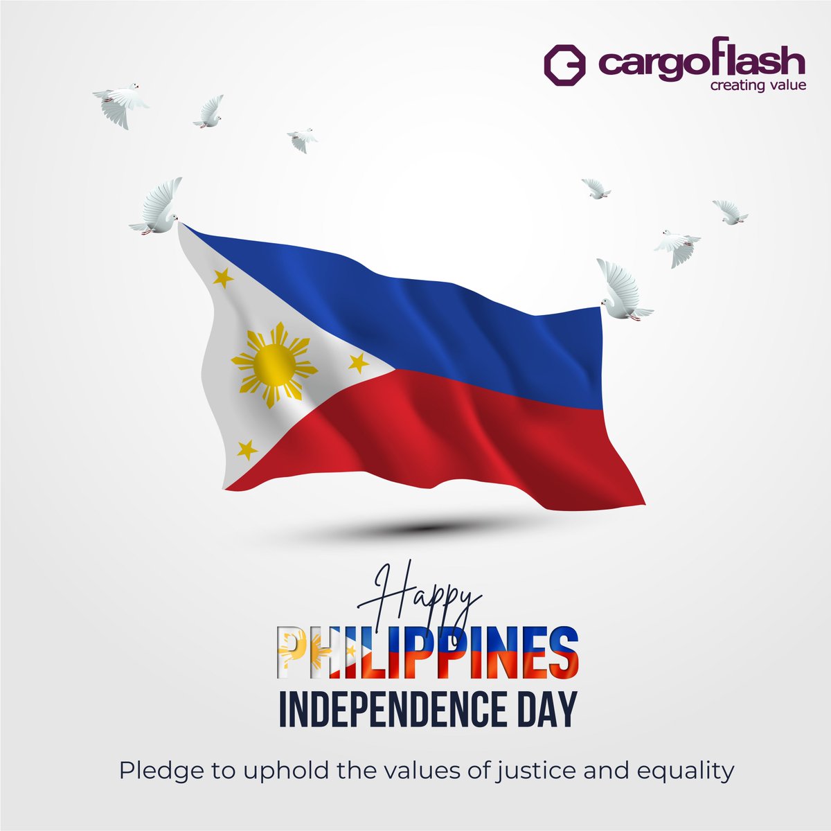 CargoFlash's tweet photo. Celebrate the soaring spirit of Independence and honoring the rich tapestry of Filipino heritage on the Philippines Independence Day. https://t.co/n5DOlp6PI1