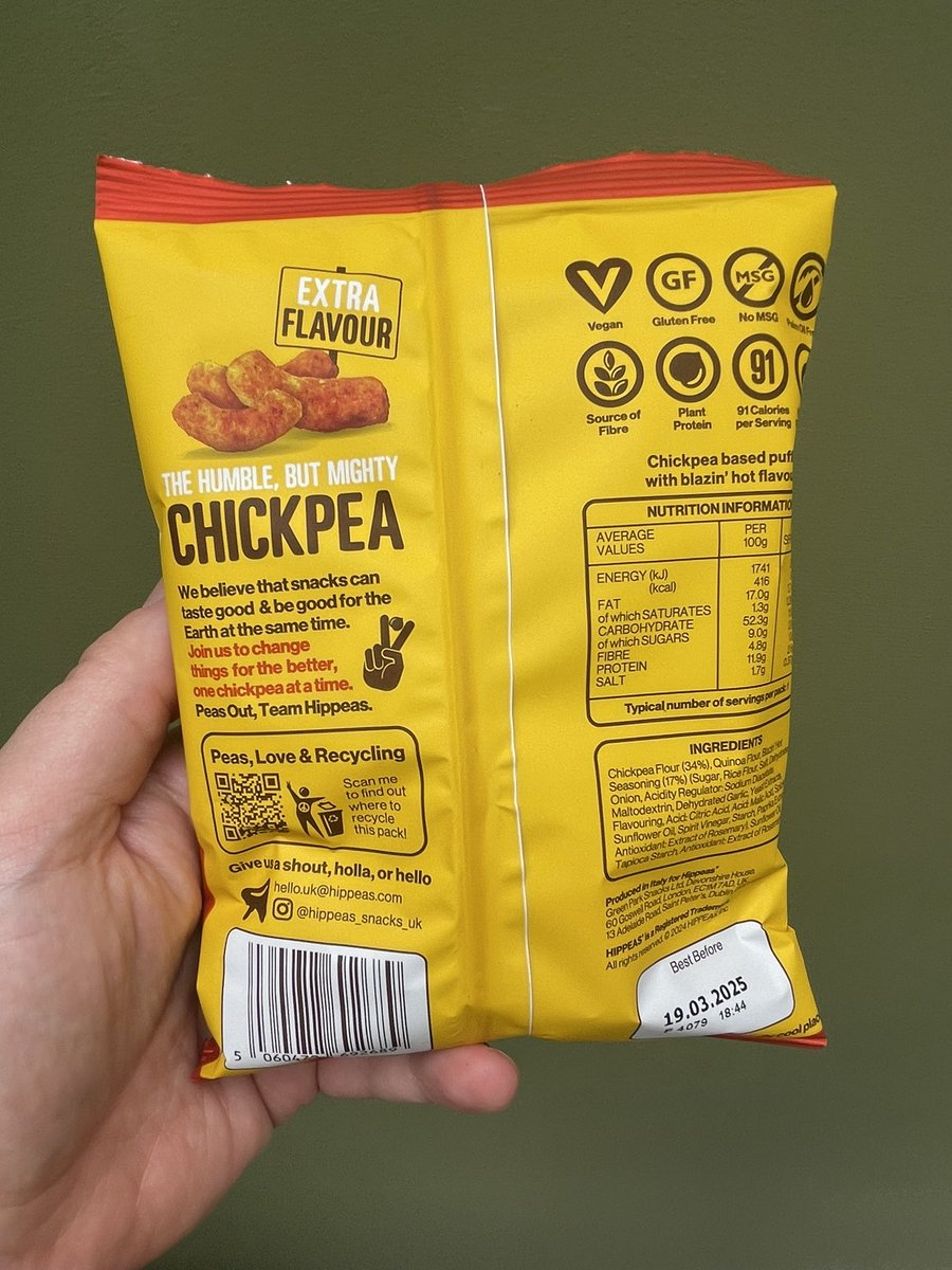 All_Things_New_'s tweet photo. [Gifted] Chickpeas but not as you know not it 👀 Hippeas Flavour Blast! 💥 Out now. Check out @hippeas_snacks for more info #hippeas #spicy #bbq #chickpeas #wellthisisnew #gifted #ad https://t.co/sFPUc1pRcs