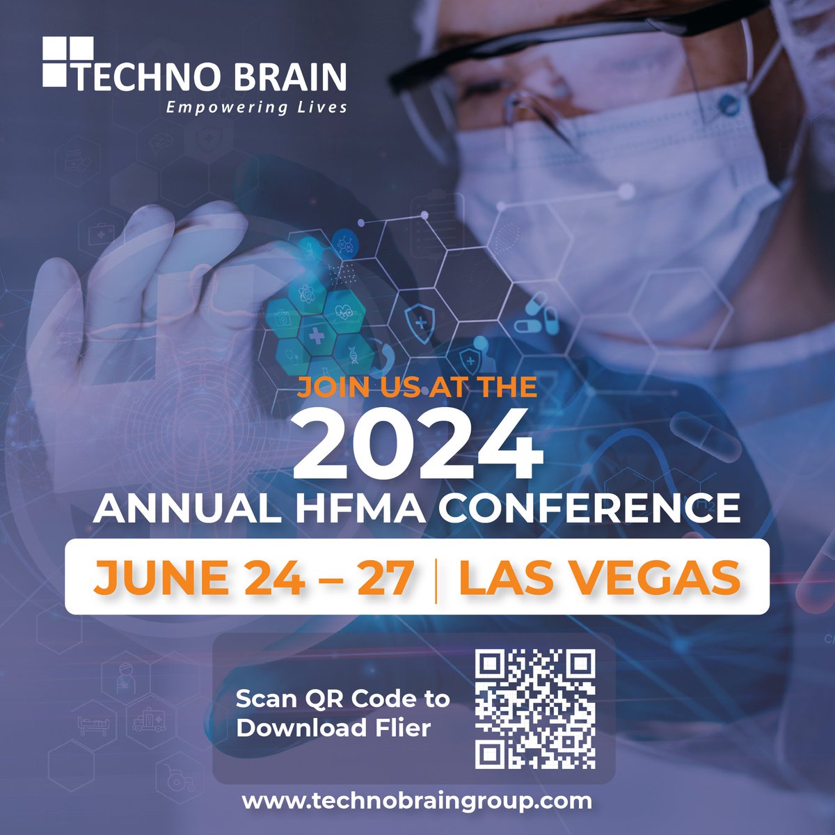 Techno Brain is thrilled to announce our participation in the 2024 HFMA Annual Conference in Las Vegas, NV, from June 24-27! 

Join us and be part of the conversation shaping the future of healthcare finance. 

#revenuecyclemanagement #HFMAAnnual #healthcare #healthcarefinance