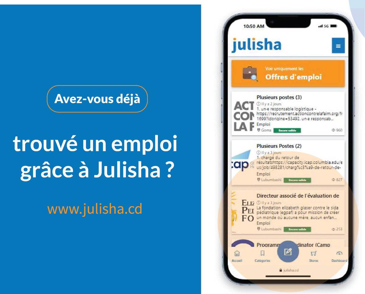 julisha1212's tweet photo. Partage d’expérience :
Parlez nous de votre expérience avec https://t.co/EUmbK5cWZ3. Avez-vous par exemple déjà trouvé de l’emploi grâce à https://t.co/FHELYKMcNZ ?
#julisha #Emploi #Experience https://t.co/mAmYt84U3l