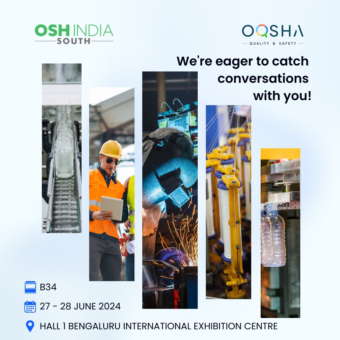 ReportWithOqsha's tweet photo. Join OQSHA for the upcoming event by @OSHIndia in Bengaluru.

#OQSHA #OSHSouthIndia #Bengaluru #Hyderabad #Chennai #Coimbatore #Safety #Health #Event #Networking #Learning https://t.co/Lf9EnDjbOO