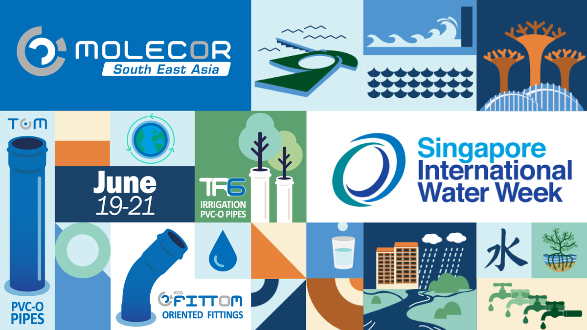 MolecorSEA's tweet photo. @MolecorSEA  will be attending Singapore International Water Week 2024 from 19-21 June 📅.

Molecor SEA will participate in the event with a space to showcase its solutions for water conveyance💧 at booth B2-T18📌.

https://t.co/ySHRdRkX7W https://t.co/prEU0T2whV
