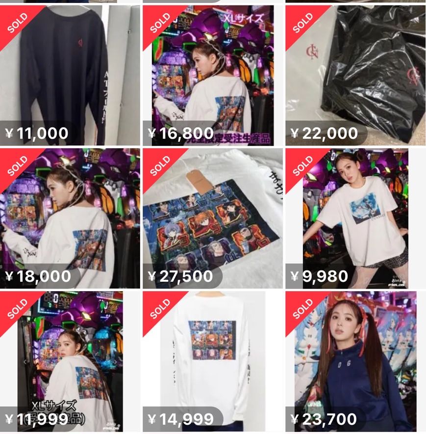 朗報】 フィールズ「藤田ニコル×エヴァ15のコラボTシャツをホール向け