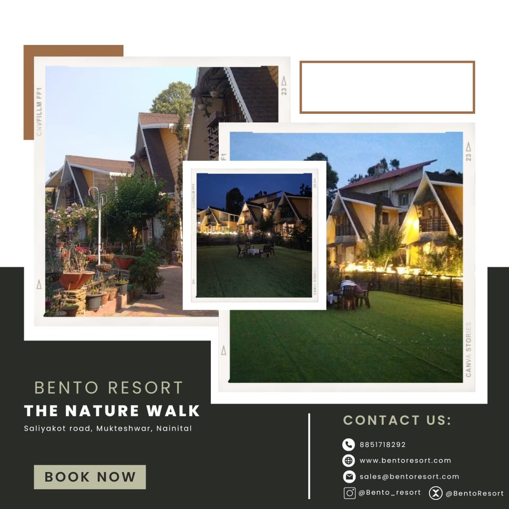 BentoResort's tweet photo. "Colors are the smiles of nature.. "
Rejuvenate and connect with yourself🦅
📍Bento The Nature Walk, Mukteshwar
📞For Reservation:8851718292

#Bentoresorts #luxury #resort #food #hospitality #hotellife #familyvacations #tour #vacationmode #explorepage @UTDBofficial https://t.co/w3Ibu7bb1v