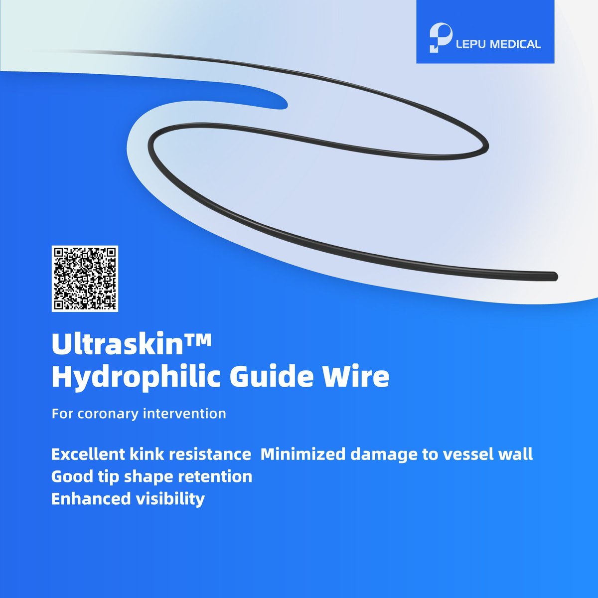 Lepu_Medical's tweet image. Introducing Ultraskin, our Hydrophilic Guide Wire designed specifically for coronary intervention. 

#Ultraskin #HydrophilicGuideWire #CoronaryIntervention #PatientOutcomes #LepuMedical #PCI

📧&amp;gt;&amp;gt;marketing@lepu-medical.com 
 &amp;gt;&amp;gt;en.lepumedical.com
