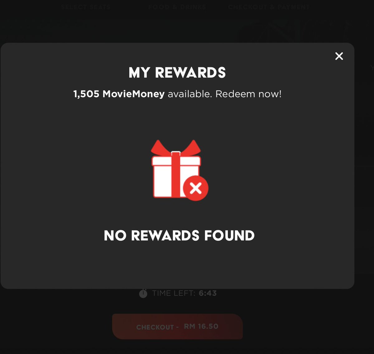 zKathir's tweet photo. Hi @TGVCinemas, why cannot use my movie money?
 
#tgvcinemas #moviemoney #rewards https://t.co/BuFTw9B8d4
