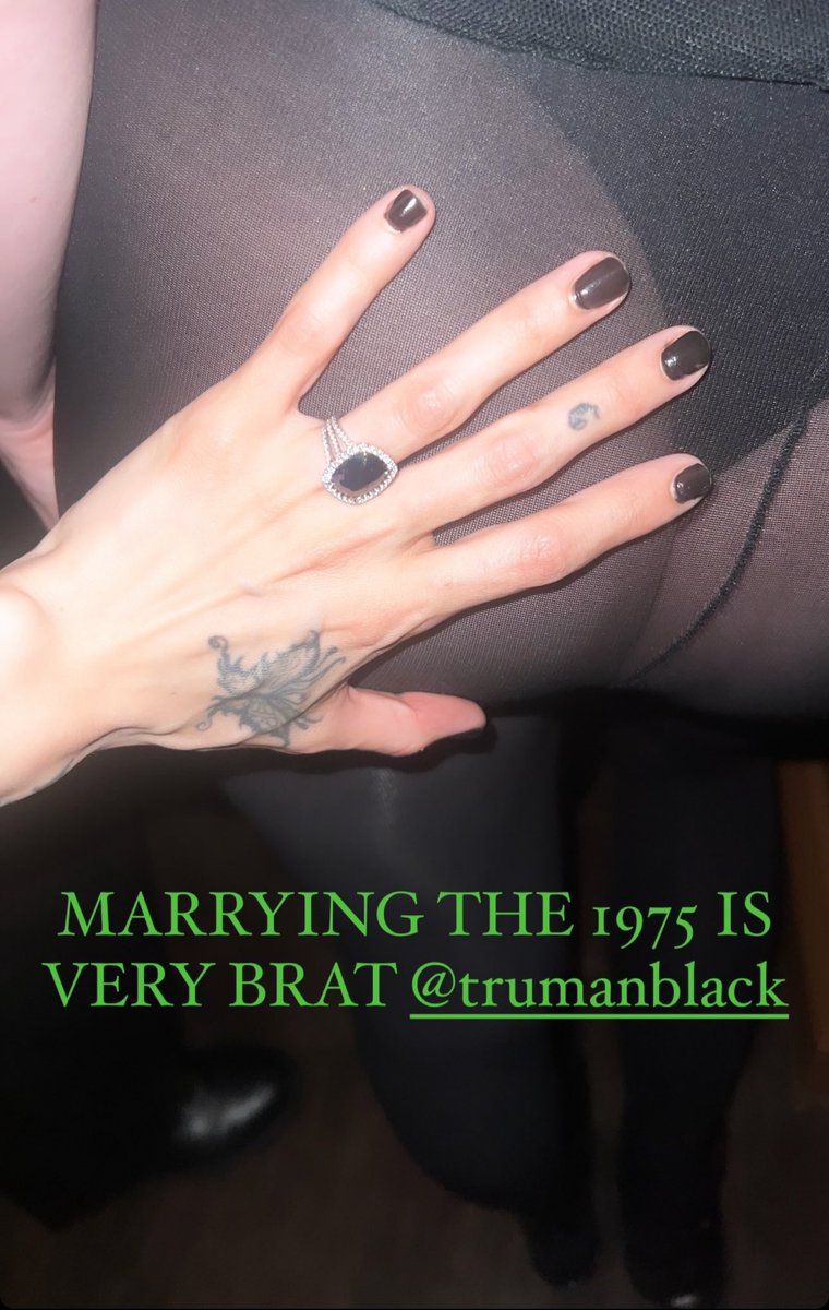 the1975__news's tweet photo. Matty and Gabriette are engaged. 🖤🤍
#the1975 https://t.co/sjRwhCwRCm