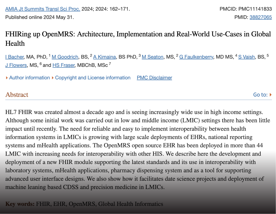 OpenMRS tweet media
