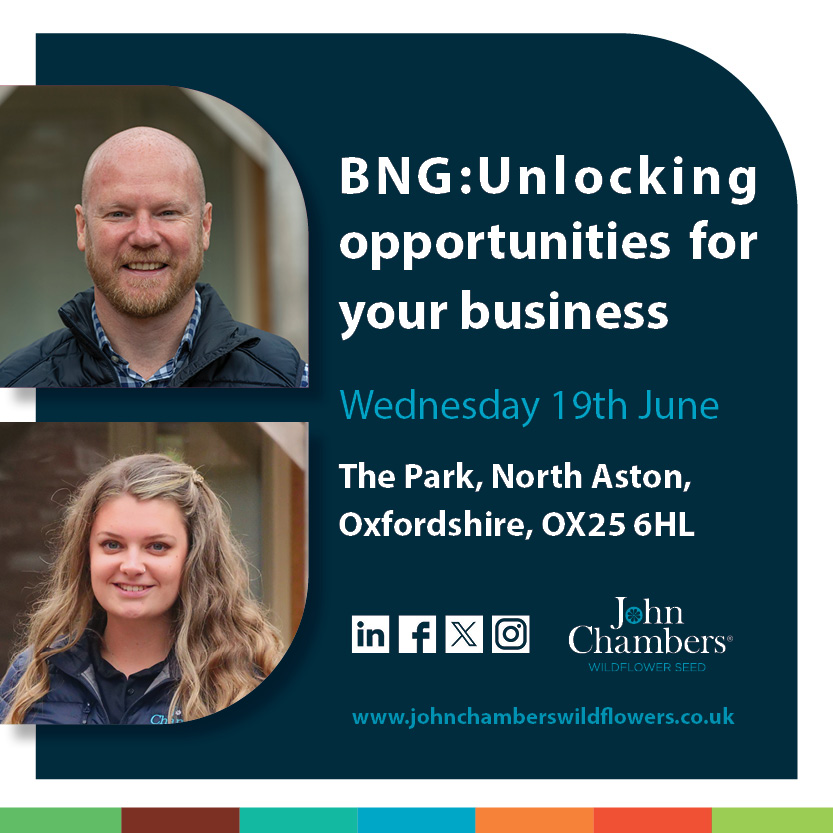 jcwildflowers's tweet photo. ONE WEEK TO GO...
Come and see us at the BNG - Supplier Forum event with @BALI_Landscape. The #JCTeam will be doing a talk on 'What BNG means to the business, what opportunities and challenges it will bring'.
Sign up below 👇
https://t.co/0M3X9PEUgU https://t.co/moMf0Qb0cd