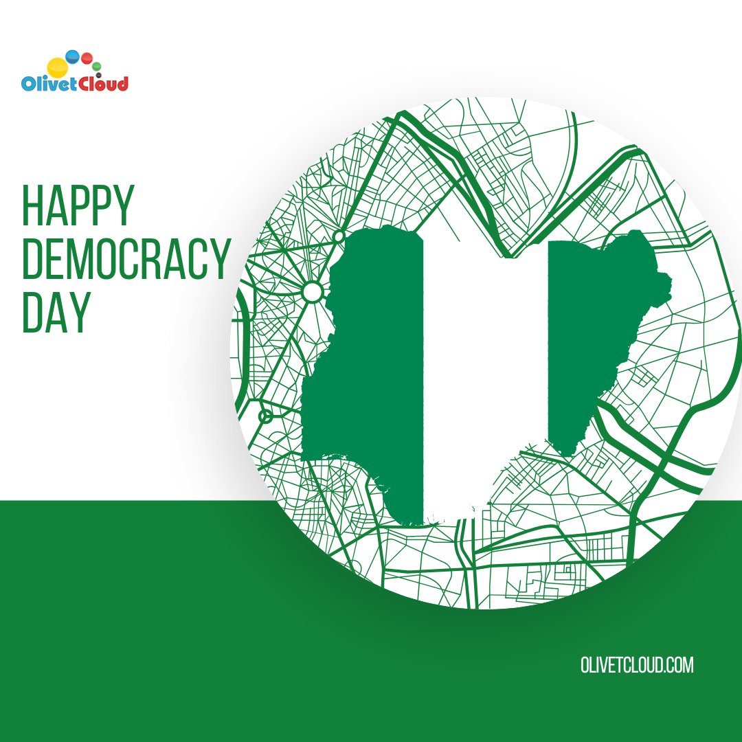 OlivetCloud's tweet image. With faith in our hearts and unity in our actions, we can achieve the future we dream of. Together, let&apos;s build the Nigeria of our dreams. 
Happy Democracy Day!🎉

#BusinessSuite #GrowWithTechnology #June12 #OlivetCloudSolutions #DemocracyDay #Nigeria #DemocracyDay2024