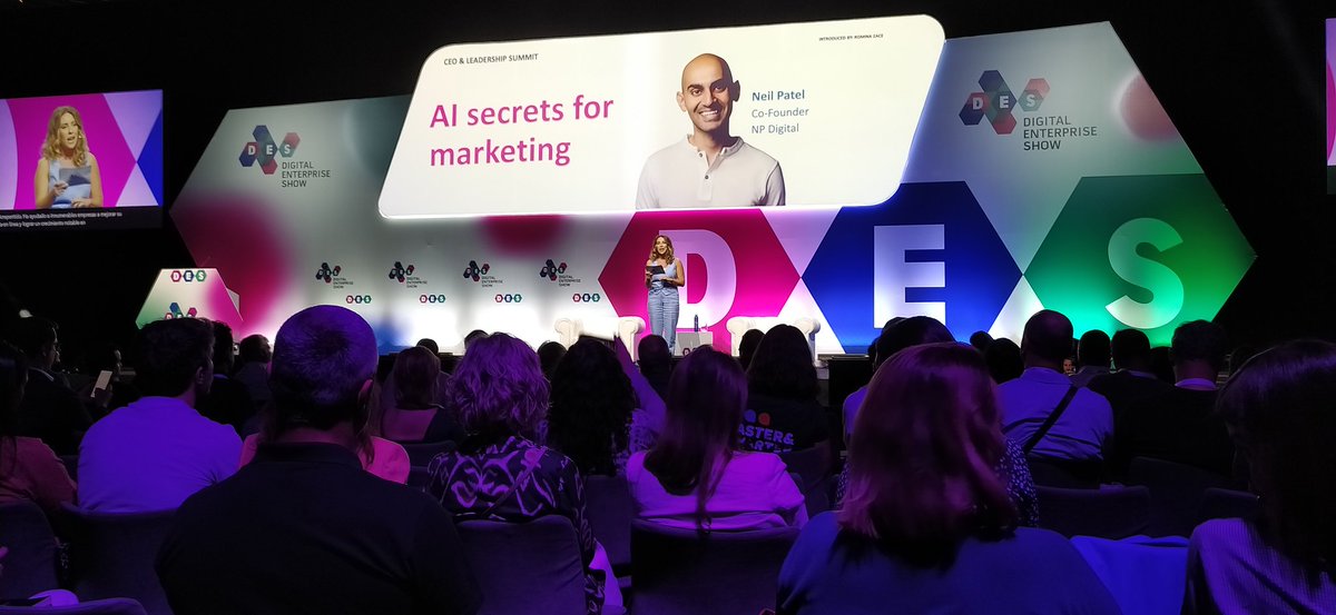 MdlCMarketing's tweet photo. Listos para escuchar a @neilpatel https://t.co/P7THFCtKar
