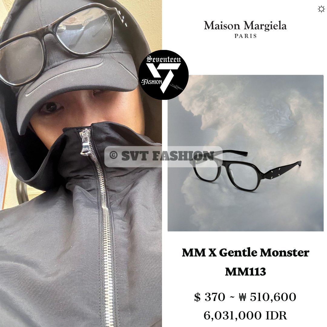 Mingyu wore Maison Margiela x Gentle Monster Sunglasses in