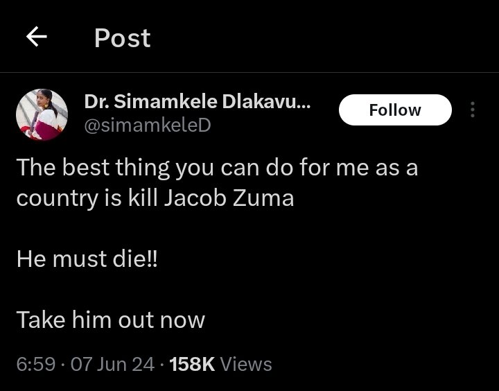 KingMntungwa's tweet photo. She wasn't hacked. Only an idiot will believe this hateful spineless B@tch . 
Dr Simamkele Dlakavu . https://t.co/Ku5uMeKnPm